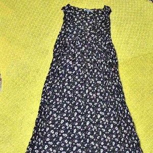 Contempo Floral Maxi Dress - black